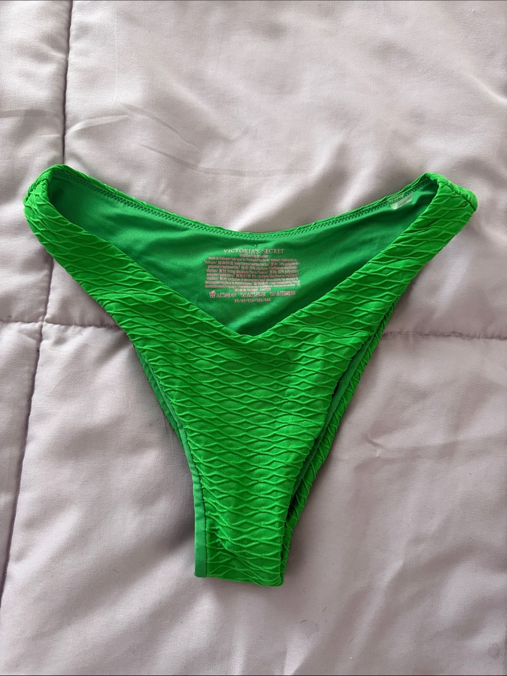 Xs Victoria’s Secret green textured bikini bottom